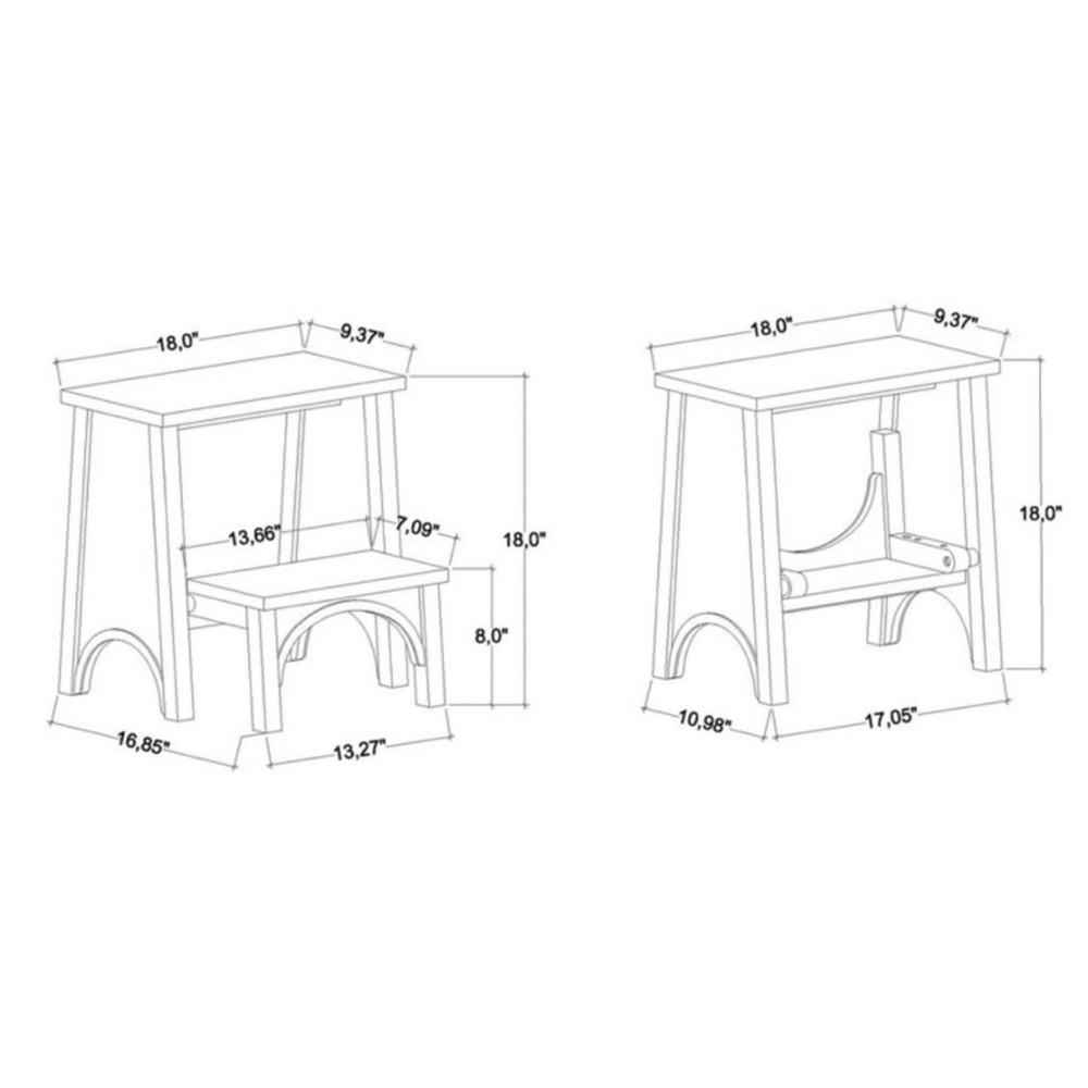 Arch Step Stool Aged Oak - Hearth & Hand™ with Magnolia - Picture 6 of 6